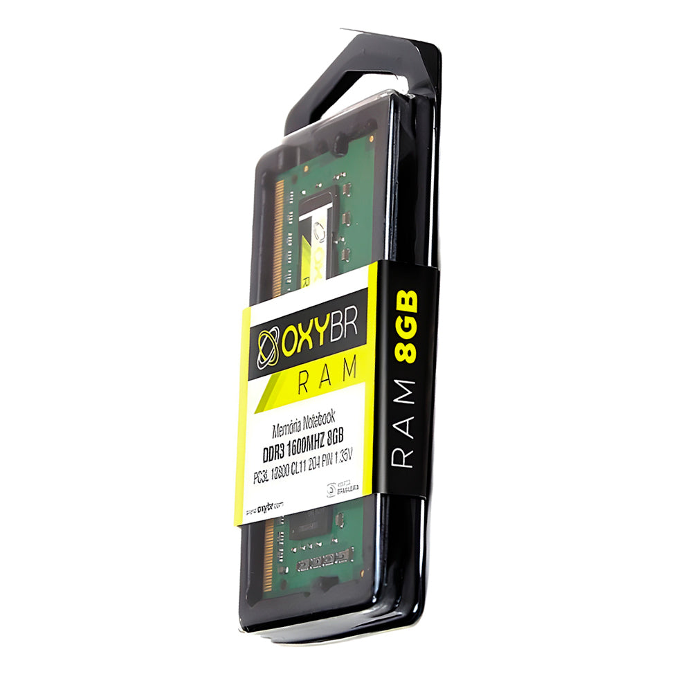 Memória Ram Notebook OxyBR 8GB 1600MHz DDR3, 1.5V